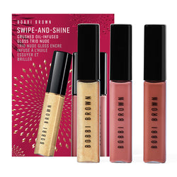 Swipe and Shine Crushed Oilinfused Gloss Trio - Nude