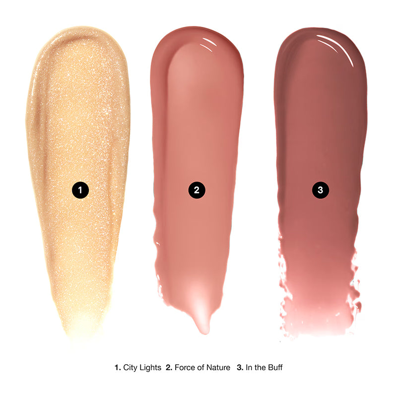 Swipe and Shine Crushed Oilinfused Gloss Trio - Nude